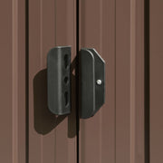 Cobertizo de jardín acero galvanizado marrón 257x779x181 cm V6776 Vetonek