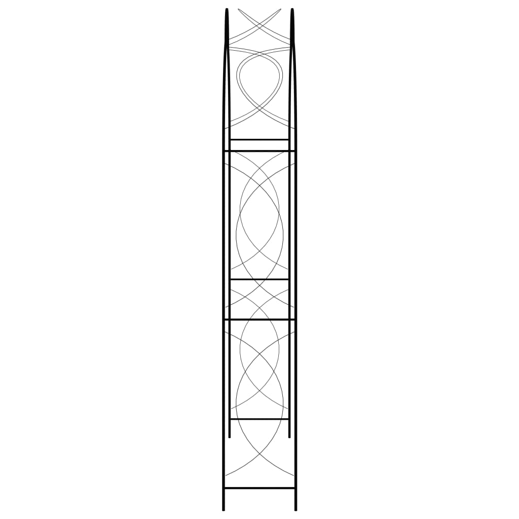 Black iron arc 150x34x240 cm