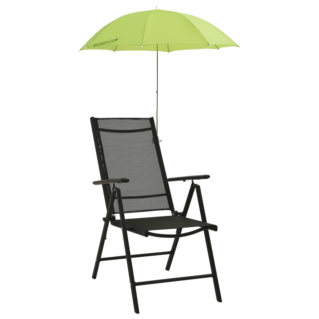 Vetonek Sombrillas para silla de camping 2 unidades verde 105 cm