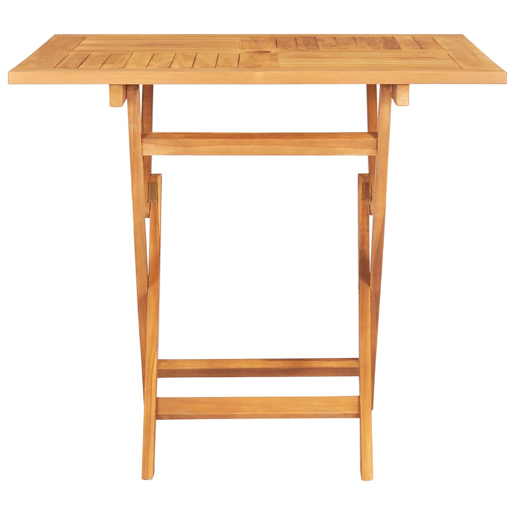 Folding Garden Table Sound Teak Wood 85x85x76 cm