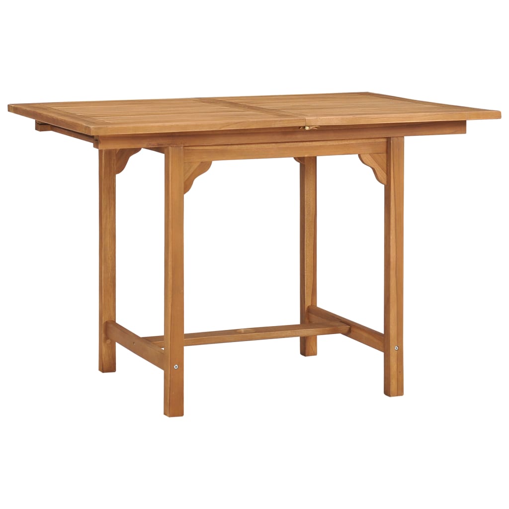 Extensible garden table Teca solid wood (110-160) x80x75cm