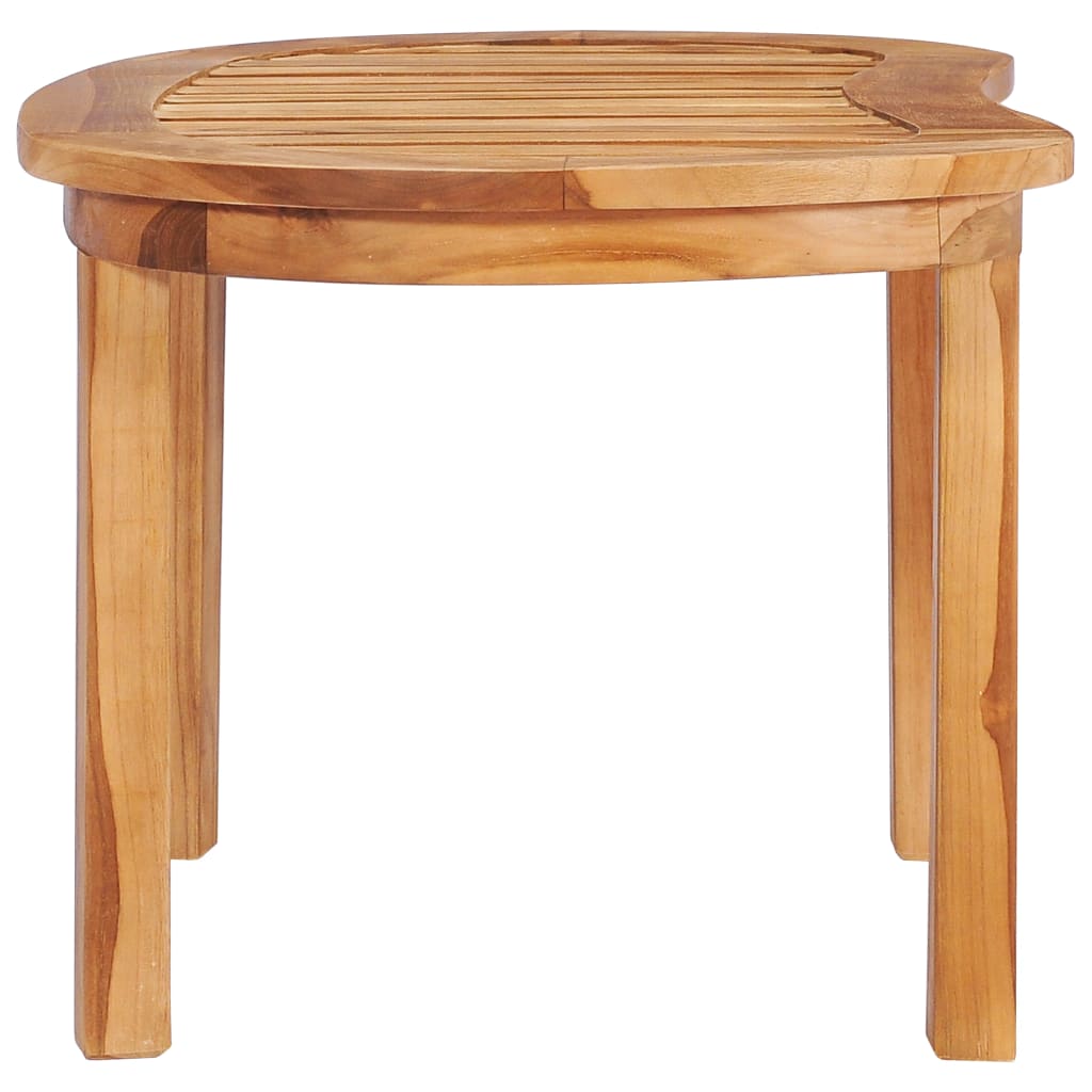 Mesa de centro de madera maciza de teca 90x50x45 cm