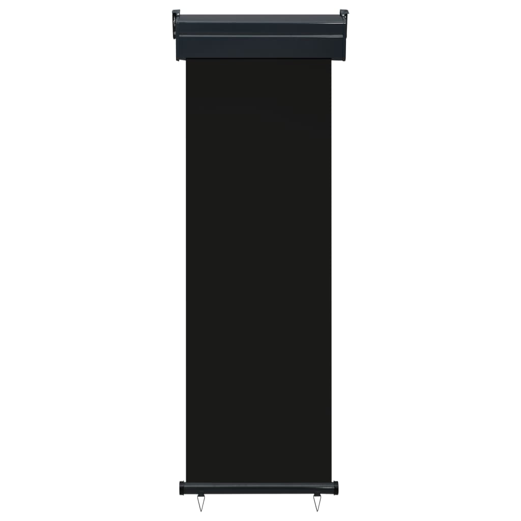 Vetonek Toldo lateral de balcón negro 65x250 cm