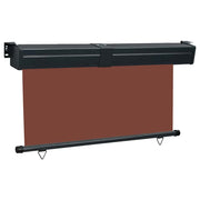 Toldo lateral de balcón marrón 145x250 cm v6669 Vetonek
