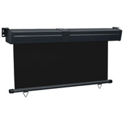 Toldo lateral de balcón negro 165x250 cm v6676 - Vetonek
