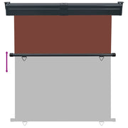 Toldo lateral de balcón marrón 175x250 cm v6782 Vetonek