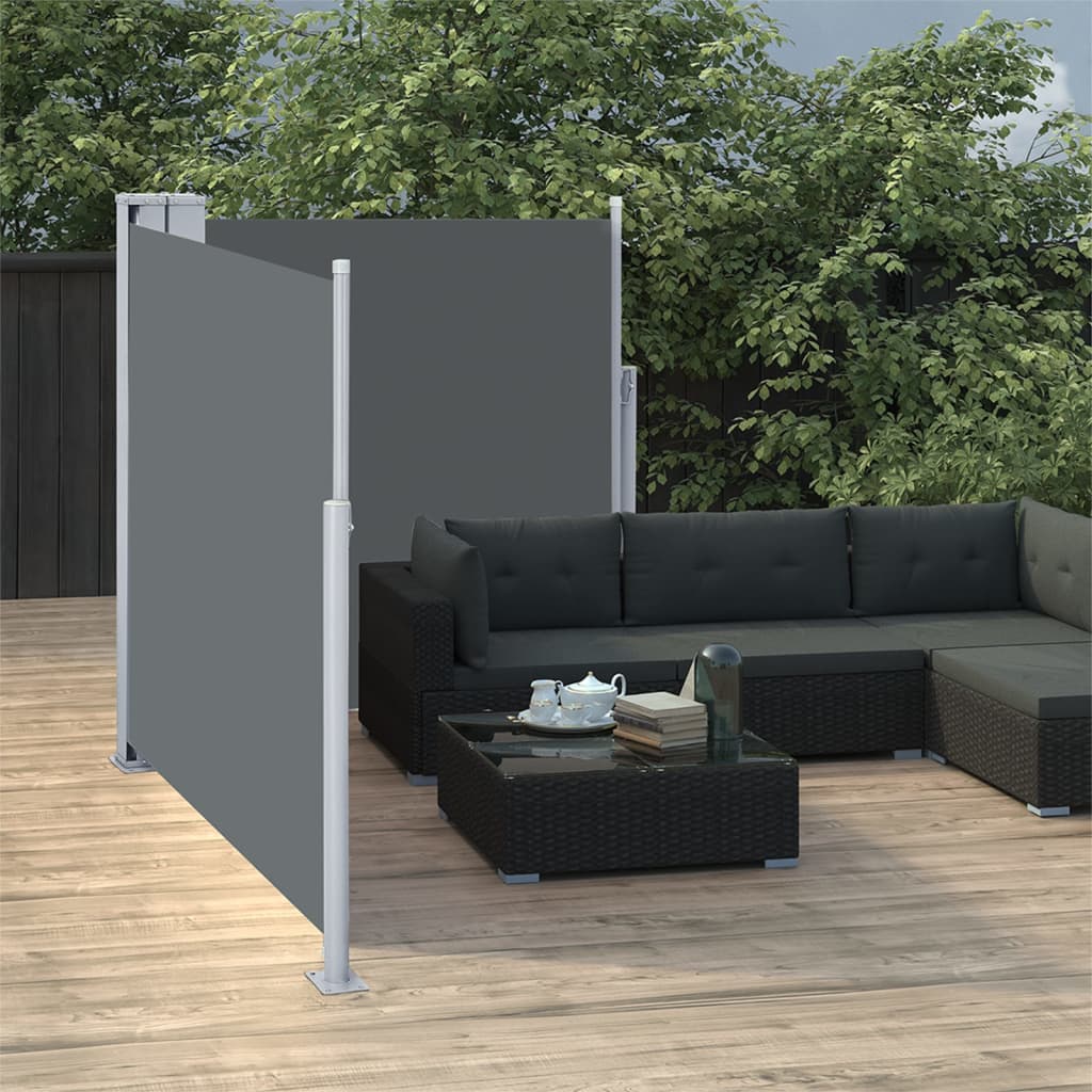 Vetonek Toldo lateral retráctil gris antracita 100x600 cm