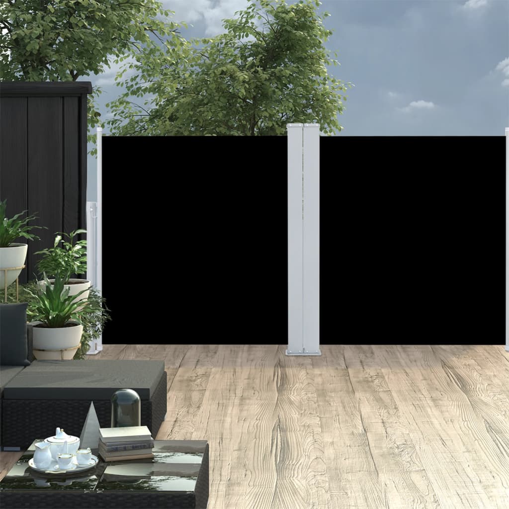 Vetonek Toldo lateral retráctil negro 120x600 cm