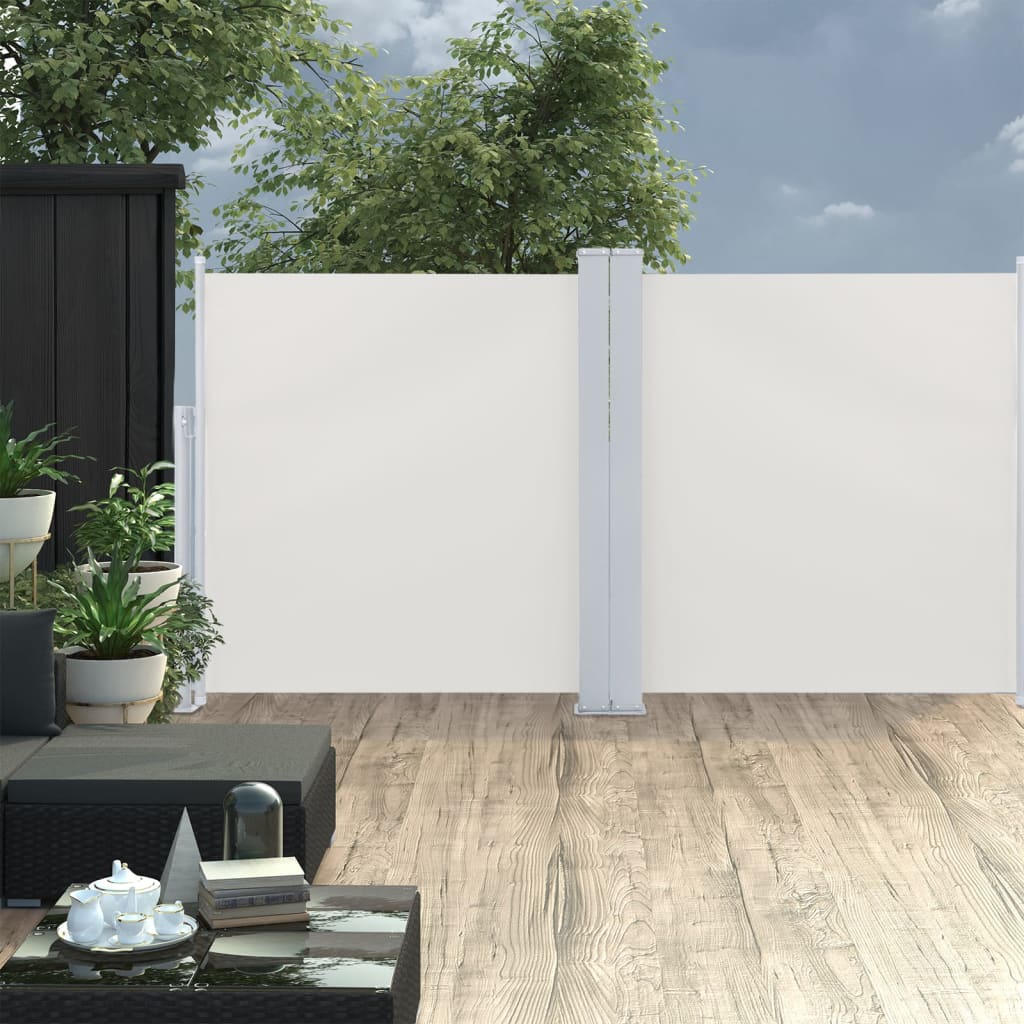 Vetonek Toldo lateral retráctil color crema 120x600 cm