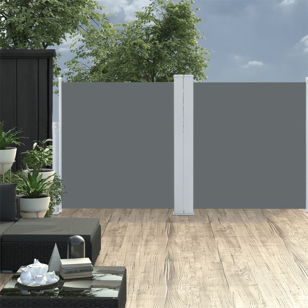 Vetonek Toldo lateral retráctil gris antracita 120x600 cm