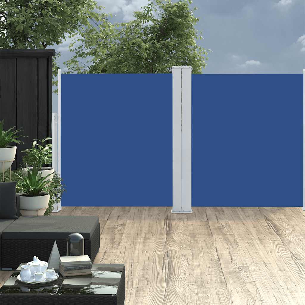 Vetonek Toldo lateral retráctil azul 170x600 cm 