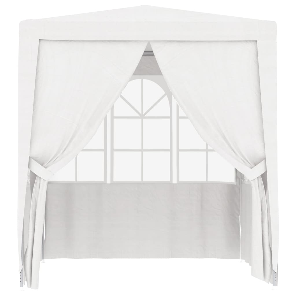 Vetonek Carpa profesional para fiestas con paredes blanco 90 g/m² 2x2 m