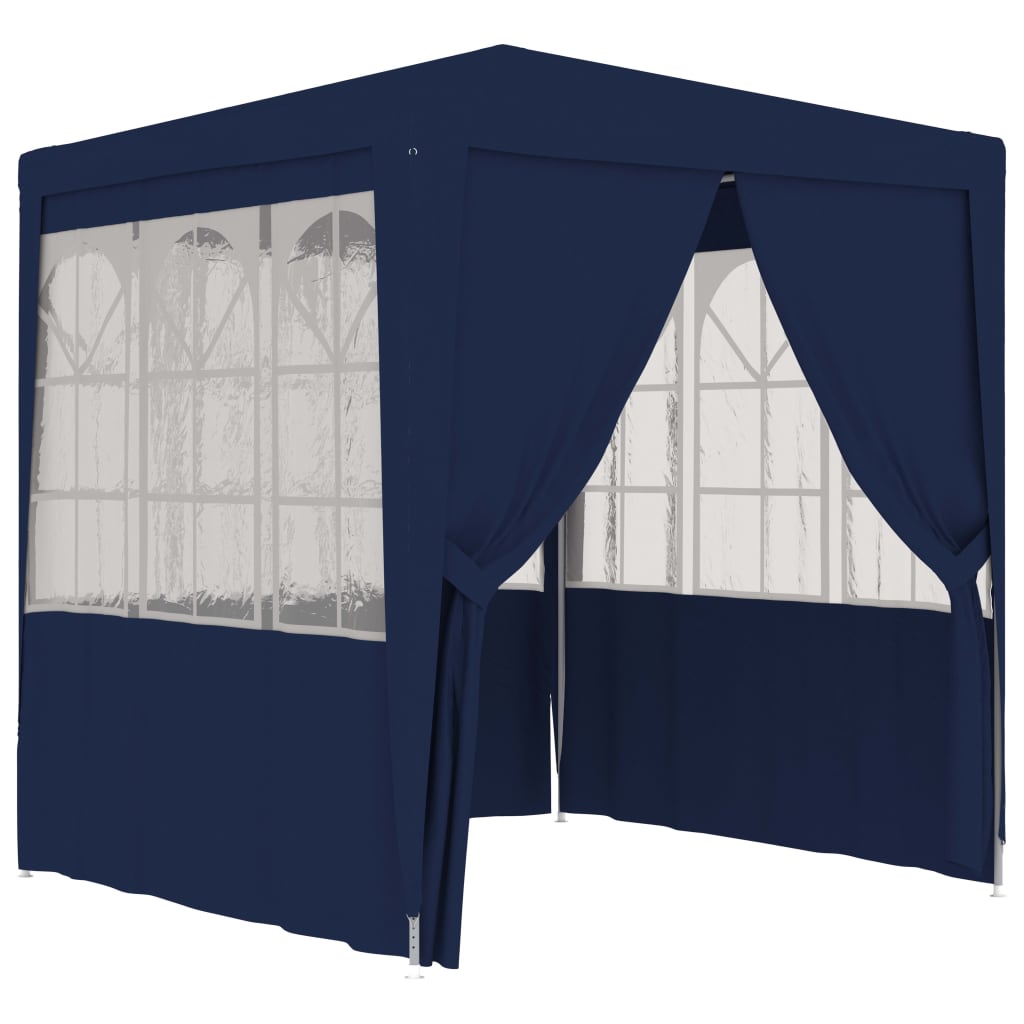 Carpa profesional para fiestas con paredes azul 90 g/m² 2x2 m v7604 Vetonek