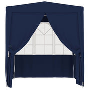 Vetonek Carpa profesional para fiestas con paredes azul 90 g/m² 2x2 m