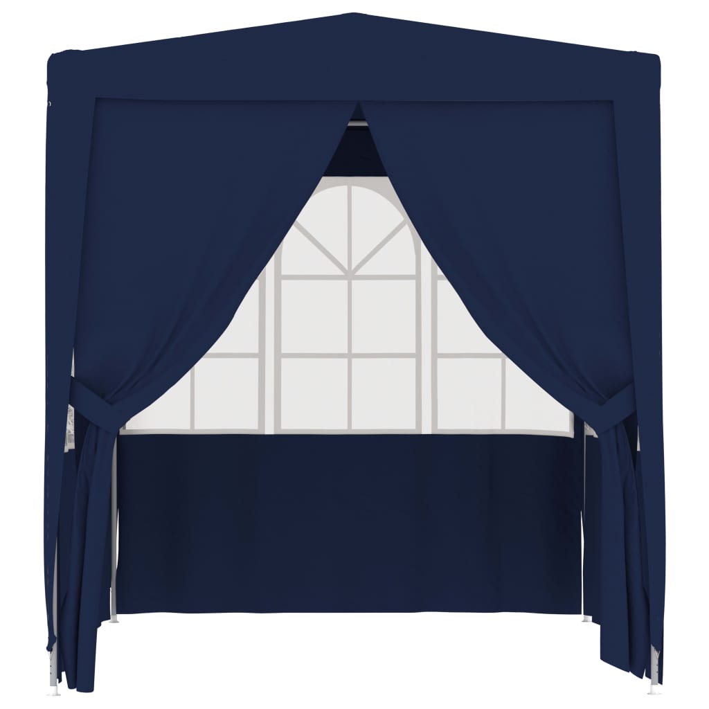 Vetonek Carpa profesional para fiestas con paredes azul 90 g/m² 2x2 m