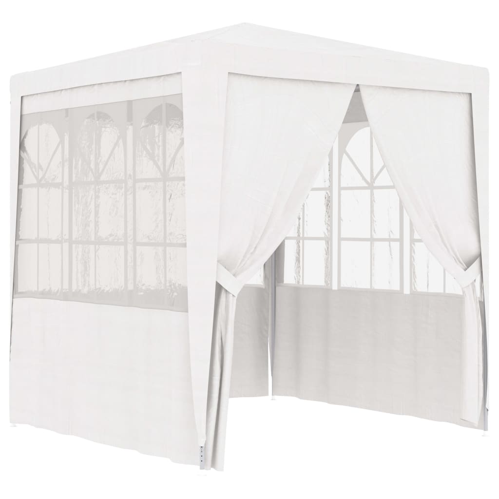 Carpa profesional fiestas con paredes blanco 90 g/m² 2,5x2,5 m v7611 Vetonek