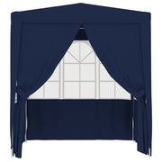 Vetonek Carpa profesional de fiestas con paredes azul 90 g/m² 2,5x2,5 m
