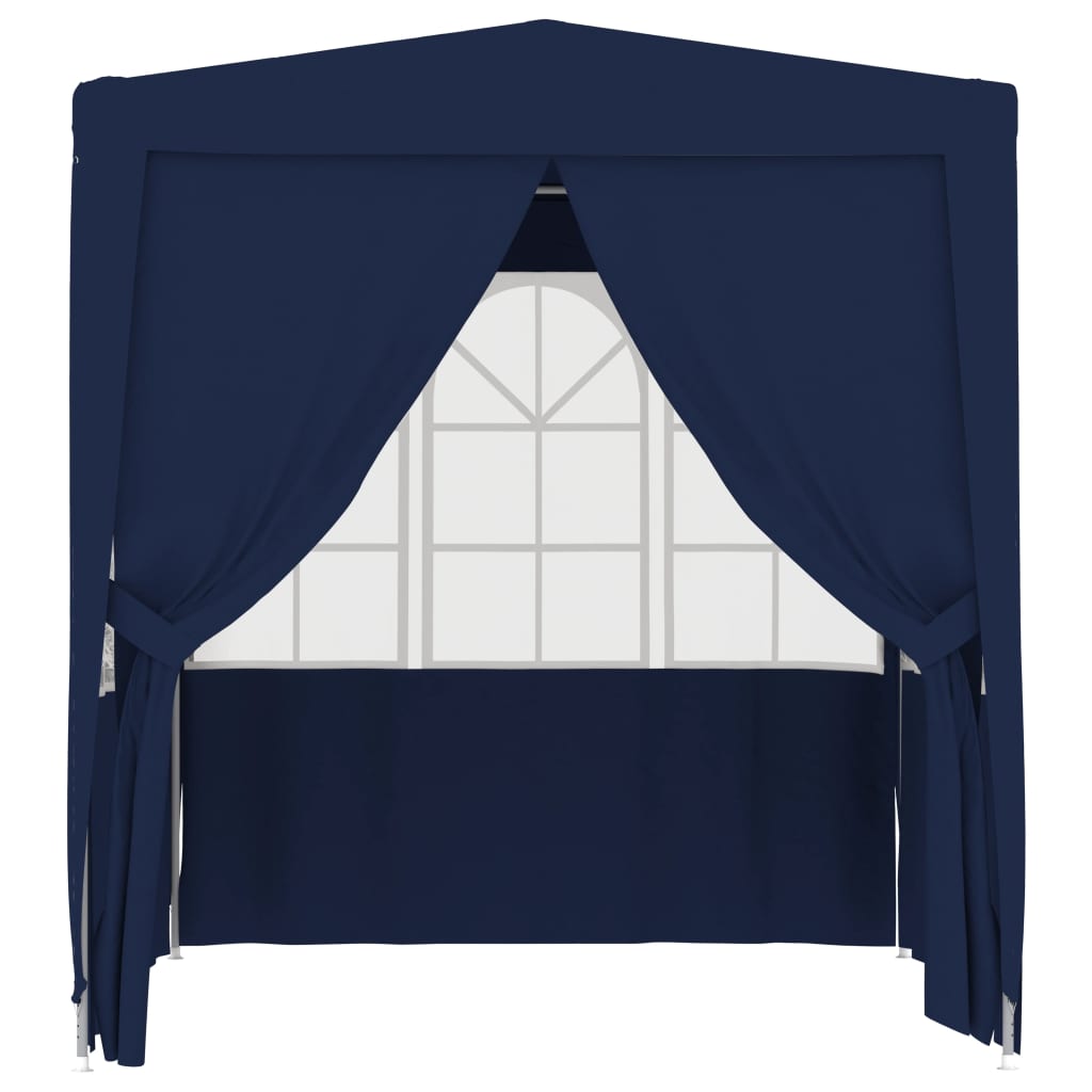 Vetonek Carpa profesional de fiestas con paredes azul 90 g/m² 2,5x2,5 m