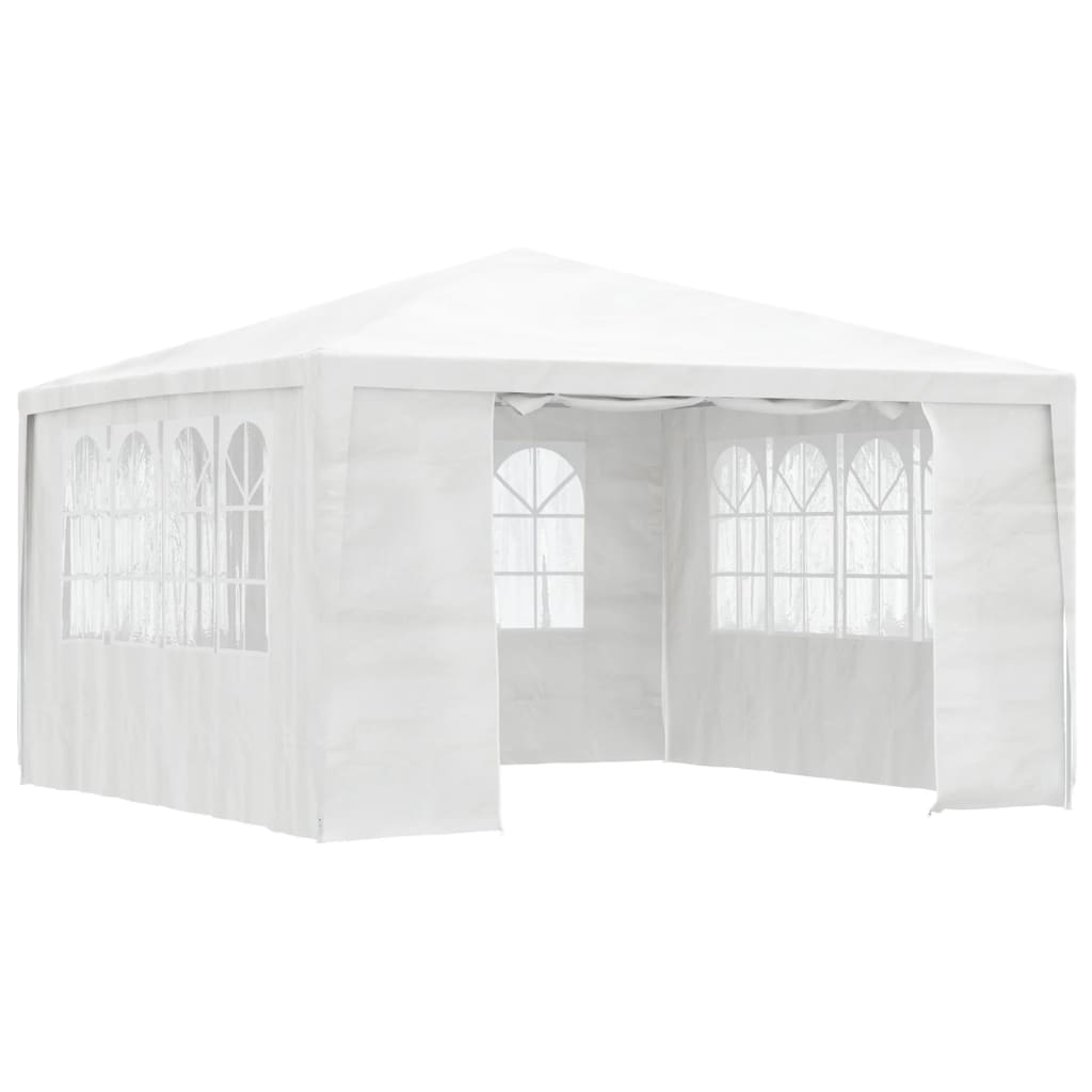 Carpa profesional para fiestas con paredes blanco 90 g/m² 4x4 m v7680 Vetonek
