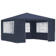 Carpa profesional para fiestas con paredes azul 90 g/m² 4x4 m v26 Vetonek