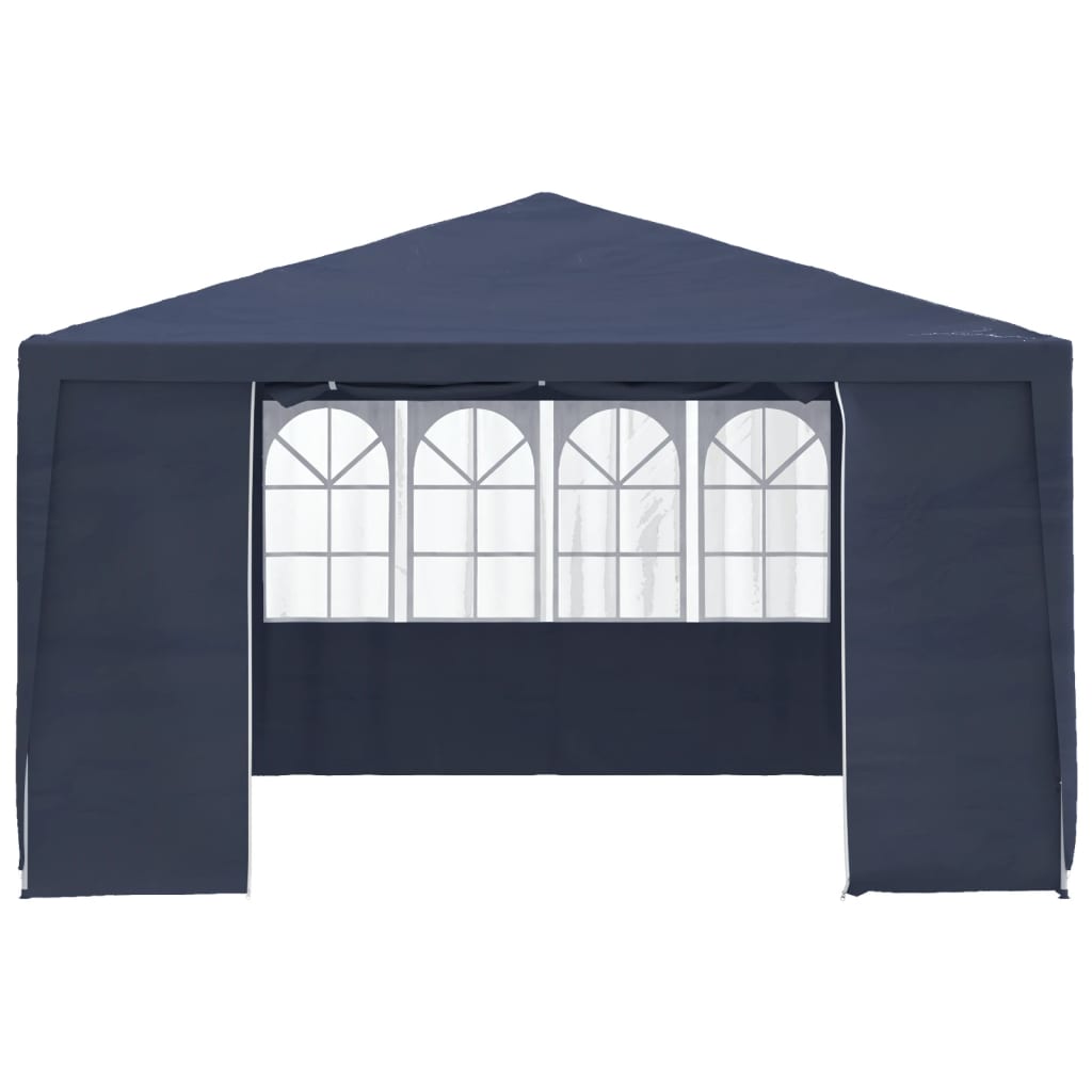 Vetonek Carpa profesional para fiestas con paredes azul 90 g/m² 4x4 m