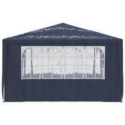 Carpa profesional para fiestas con paredes azul 90 g/m² 4x4 m v26 - Vetonek