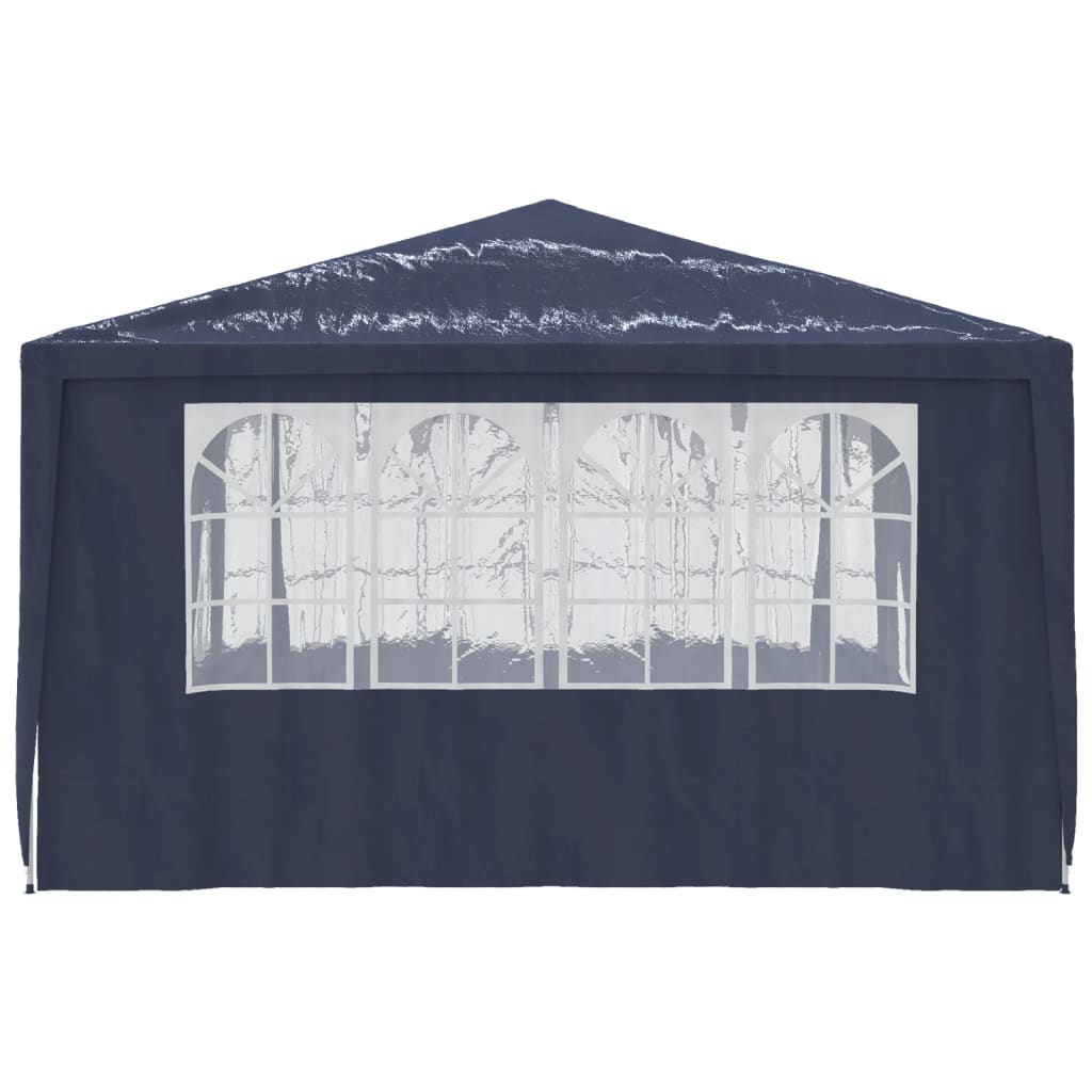 Carpa profesional para fiestas con paredes azul 90 g/m² 4x4 m v26 - Vetonek