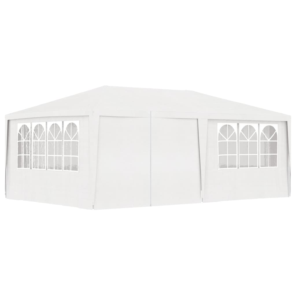 Carpa profesional para fiestas con paredes blanco 90 g/m² 4x6 m v7703 - Vetonek