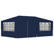 Carpa profesional para fiestas con paredes azul 90 g/m² 4x6 m v7710 Vetonek