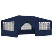 Vetonek Carpa profesional para fiestas con paredes azul 90 g/m² 4x6 m