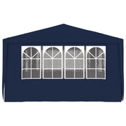 Carpa profesional para fiestas con paredes azul 90 g/m² 4x6 m v7710 - Vetonek