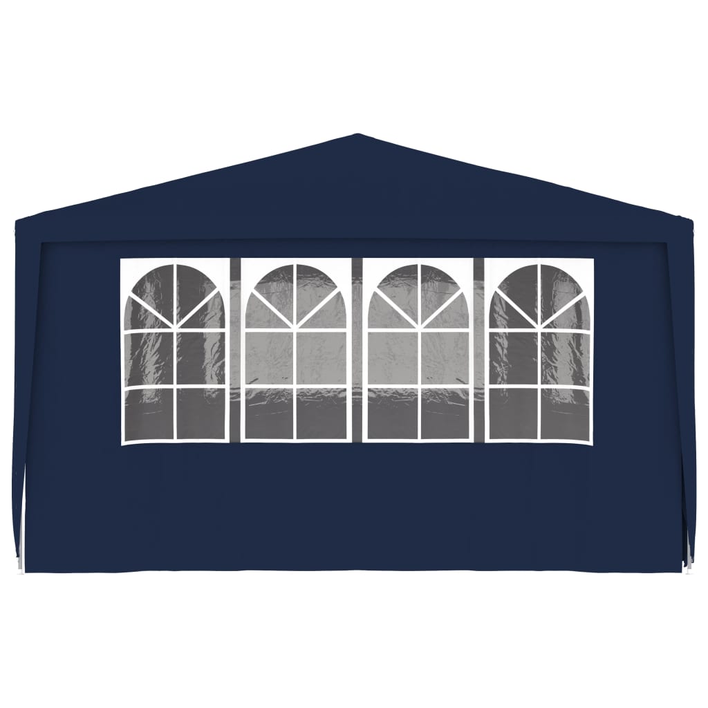 Carpa profesional para fiestas con paredes azul 90 g/m² 4x6 m v7710 - Vetonek