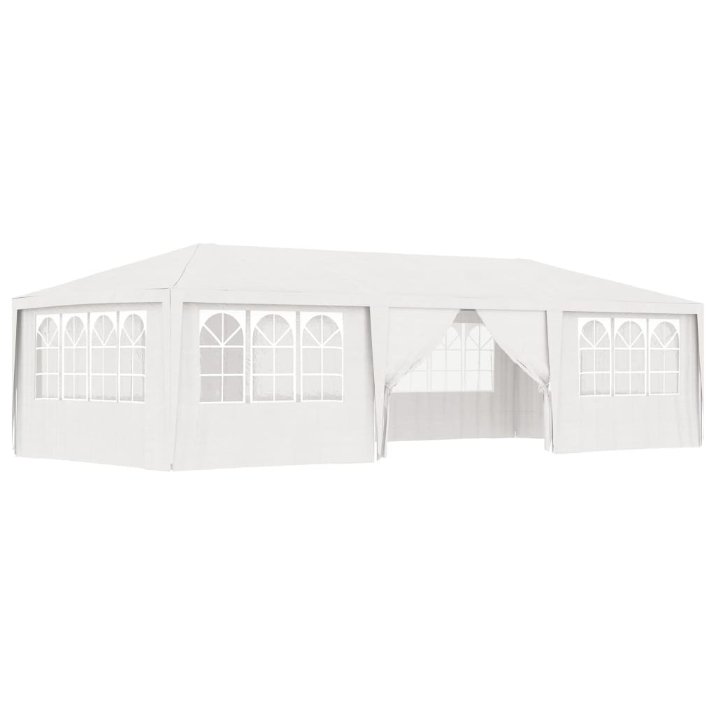Vetonek Carpa profesional para fiestas con paredes blanco 90 g/m² 4x9 m