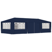 Carpa profesional para fiestas con paredes azul 90 g/m² 4x9 m v7734 Vetonek