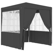 Carpa profesional para fiestas con paredes gris 90 g/m² 2x2 m v7741 - Vetonek