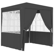 Carpa profesional fiestas con paredes gris 90 g/m² 2,5x2,5 m v7765 Vetonek