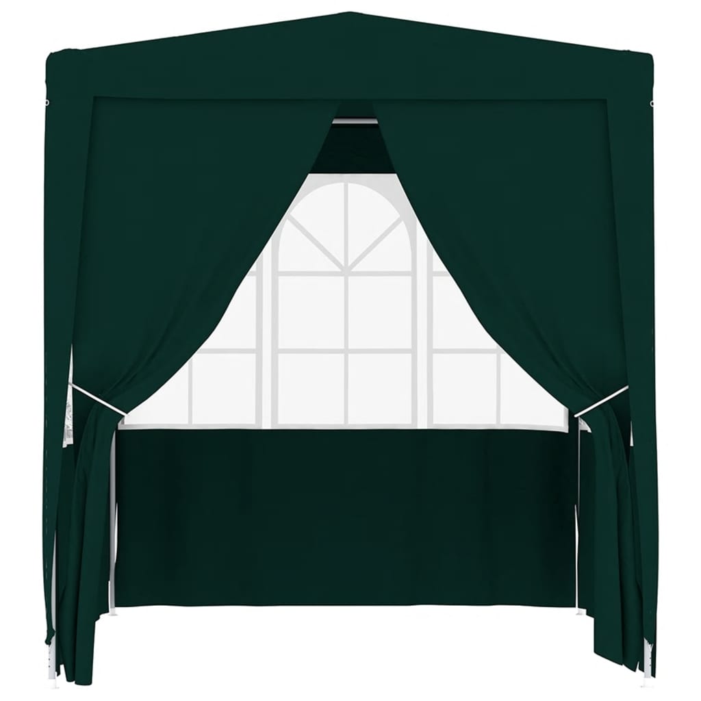 Vetonek Carpa profesional fiestas con paredes verde 90 g/m² 2,5x2,5 m