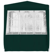 Carpa profesional fiestas con paredes verde 90 g/m² 2,5x2,5 m v7772 - Vetonek