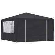 Vetonek Carpa profesional para fiestas con paredes gris 90 g/m² 4x4 m