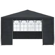 Carpa profesional para fiestas con paredes gris 90 g/m² 4x4 m v7789 - Vetonek