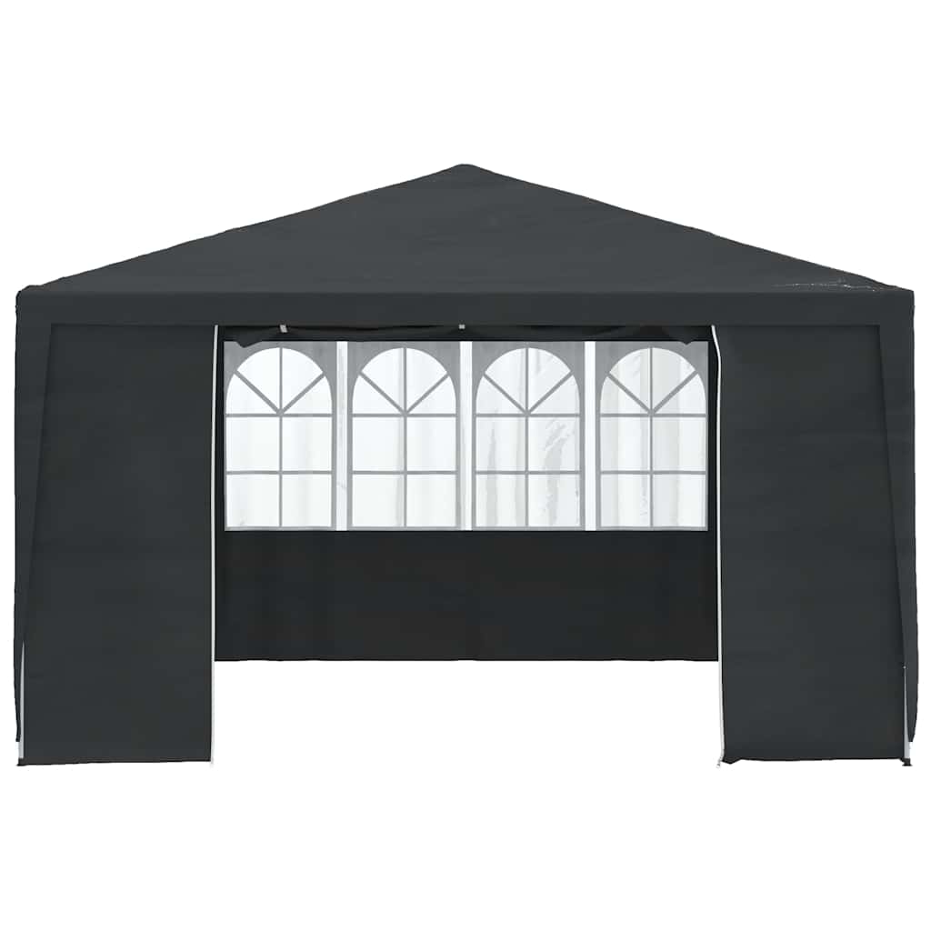 Carpa profesional para fiestas con paredes gris 90 g/m² 4x4 m v7789 - Vetonek
