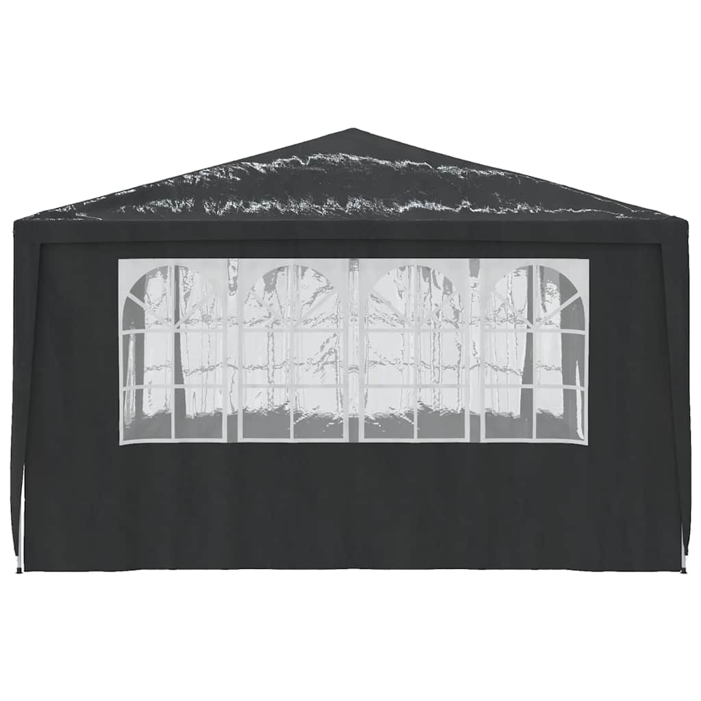 Carpa profesional para fiestas con paredes gris 90 g/m² 4x4 m v7789 - Vetonek