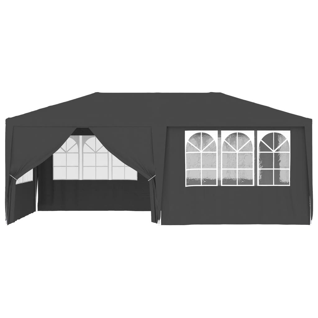 Carpa profesional para fiestas con paredes gris 90 g/m² 4x6 m v7802 - Vetonek