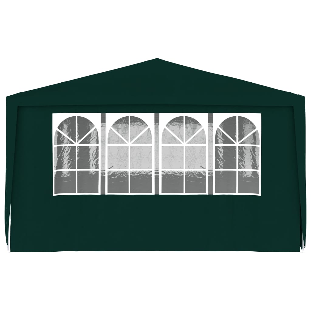 Carpa profesional para fiestas con paredes verde 90 g/m² 4x6 m v7819 - Vetonek