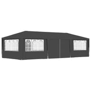 Carpa profesional para fiestas con paredes gris 90 g/m² 4x9 m v7826 Vetonek