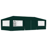 Carpa profesional para fiestas con paredes verde 90 g/m² 4x9 m v7833 Vetonek