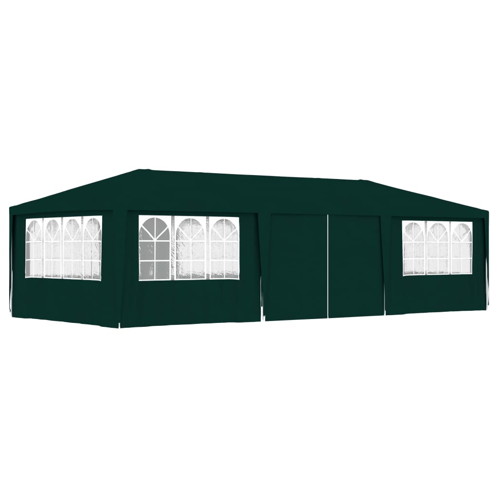 Carpa profesional para fiestas con paredes verde 90 g/m² 4x9 m v7833 Vetonek