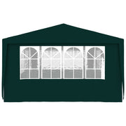 Carpa profesional para fiestas con paredes verde 90 g/m² 4x9 m v7833 - Vetonek