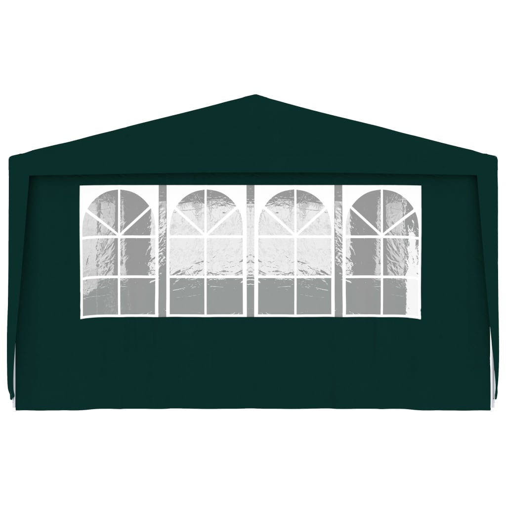 Carpa profesional para fiestas con paredes verde 90 g/m² 4x9 m v7833 - Vetonek