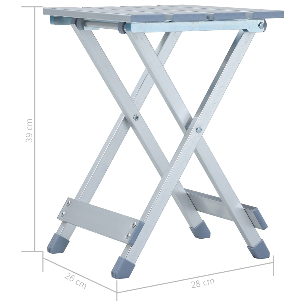 Taburete de camping de 28x26x39 cm